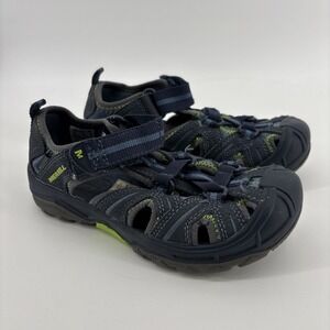 Merrell Hydro Hiker Sandals Youth Boy's 13 Blue Water Shoes Outdoor Waterproof